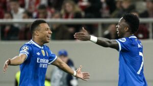 Real Madrid Player Ratings vs Olympiakos: Vinicius and Mbappé Shine as Xabi Alonso’s Side Survive Thriller