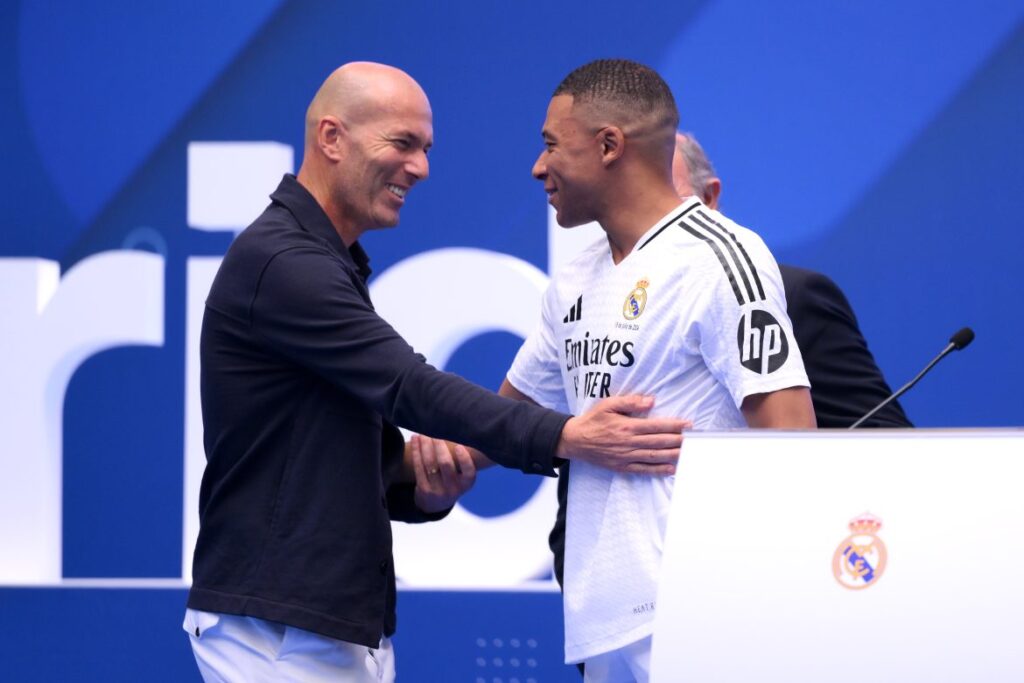 Kylian Mbappe and Zidane